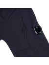 Diagonal Raised Fleece Quarter Zip-Up Sweatshirt Navy - CP COMPANY - BALAAN 6