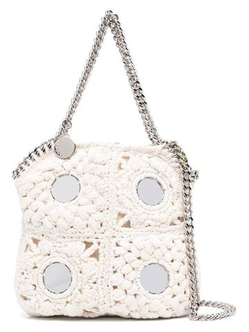 Stella McCartney Falabella Crochet Shoulder Bag Wit Mirrors - STELLA MCCARTNEY - BALAAN 1