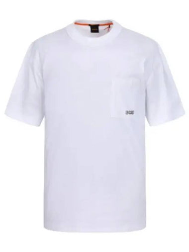 Boss embroidered logo pocket relaxed fit short sleeve t shirt - HUGO BOSS - BALAAN 1