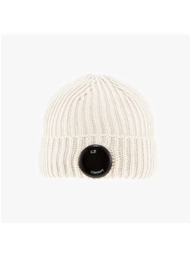 Lens Wappen Beanie Gauze White - CP COMPANY - BALAAN 3