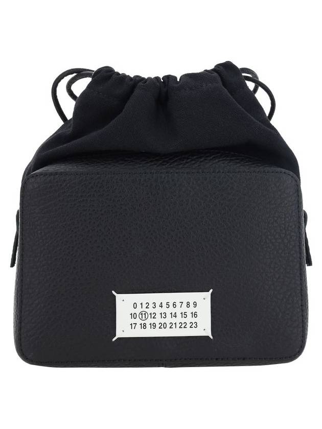 Logo Patch Leather Bucket Cross Bag Black - MAISON MARGIELA - BALAAN 2