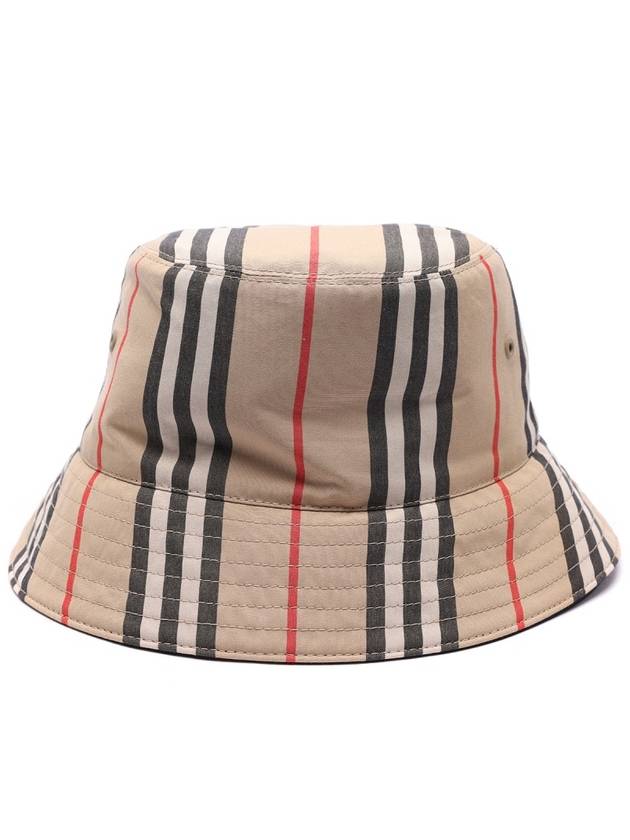 Embroidered Cotton Bucket Hat Beige - BURBERRY - BALAAN 5