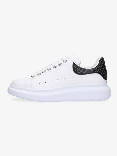 Black Tab Leather Low Top Sneakers White - ALEXANDER MCQUEEN - BALAAN 2