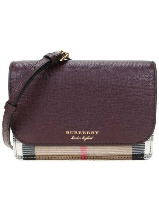 New Hampshire Shoulder Bag Burgundy - BURBERRY - BALAAN 2