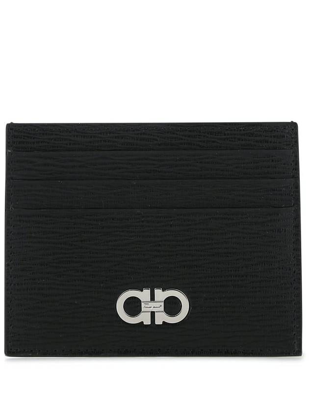 Revival Gancini Card Wallet Black - SALVATORE FERRAGAMO - BALAAN 2