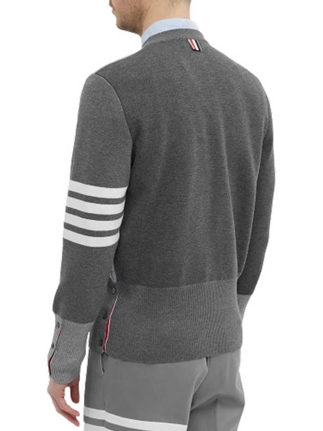 4-Bar Stripe Fun Mix Milano Stitch Merino Wool Knit Top - THOM BROWNE - BALAAN 5