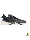 Flow FF Jacquard Leather Running Low Top Sneakers Grey - FENDI - BALAAN 2