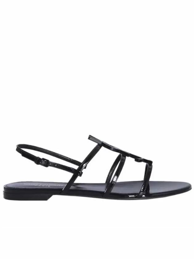 Women's Cassandra Open Sandals Black - SAINT LAURENT - BALAAN 7