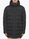 Men s Padded Zipper Hood Black - HERNO - BALAAN 3