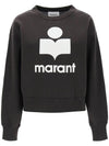 Mobyli Logo Sweatshirt Faded Black Ecru - ISABEL MARANT ETOILE - BALAAN 1