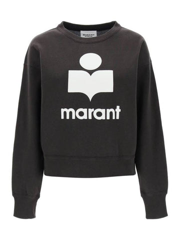 Mobyli Logo Sweatshirt Black - ISABEL MARANT ETOILE - BALAAN 1