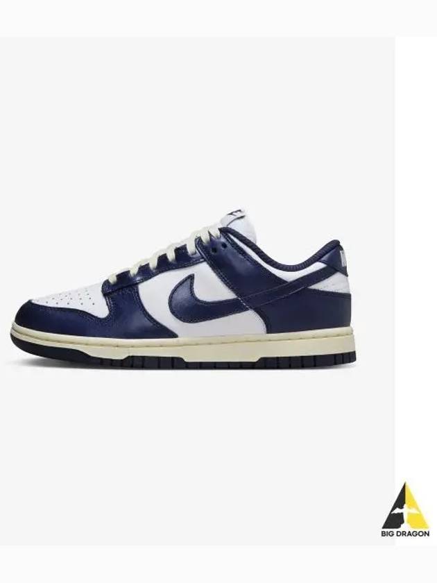 Dunk Low Top Sneakers Vintage Navy White - NIKE - BALAAN 2