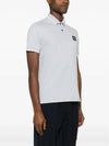 Stretch Cotton Pique Short Sleeve Polo Shirt Blue - STONE ISLAND - BALAAN 5