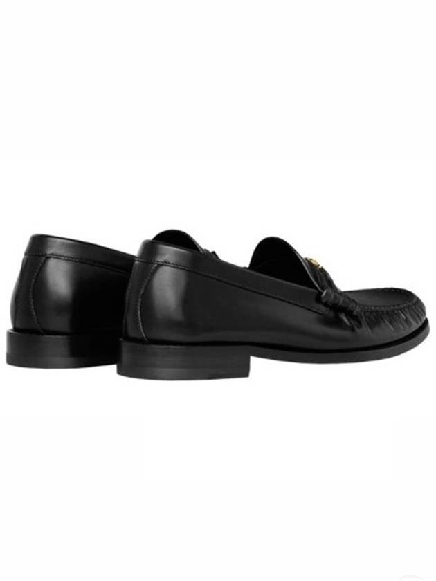 Luco Triomphe Polished Bull Loafers Black - CELINE - BALAAN 9