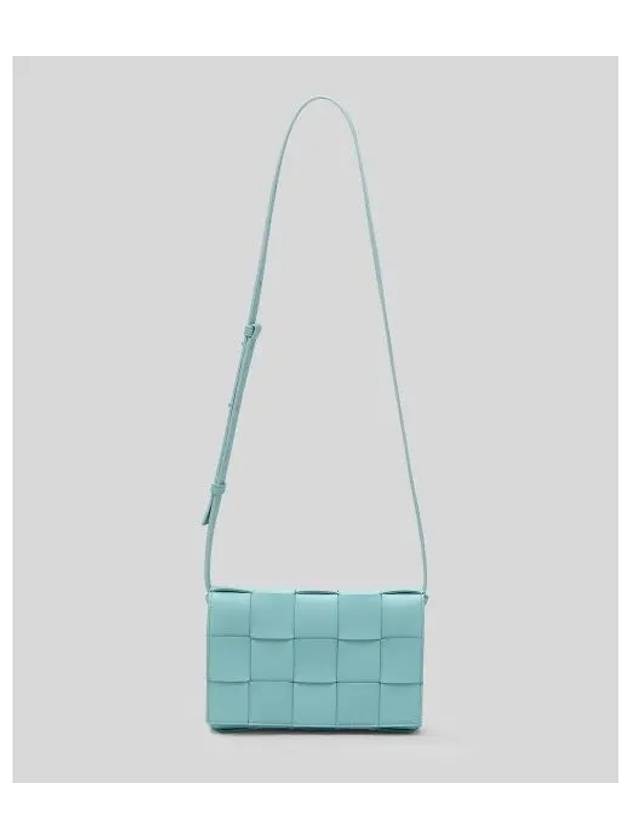 Intrecciato Cassette Cross Bag Light Blue - BOTTEGA VENETA - BALAAN 2