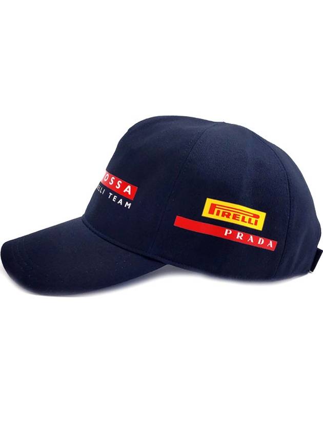 Pirelli Fabric Ball Cap Navy - PRADA - BALAAN.