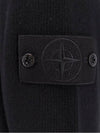 Compass Badge Wool Knit Top Black - STONE ISLAND - BALAAN 4