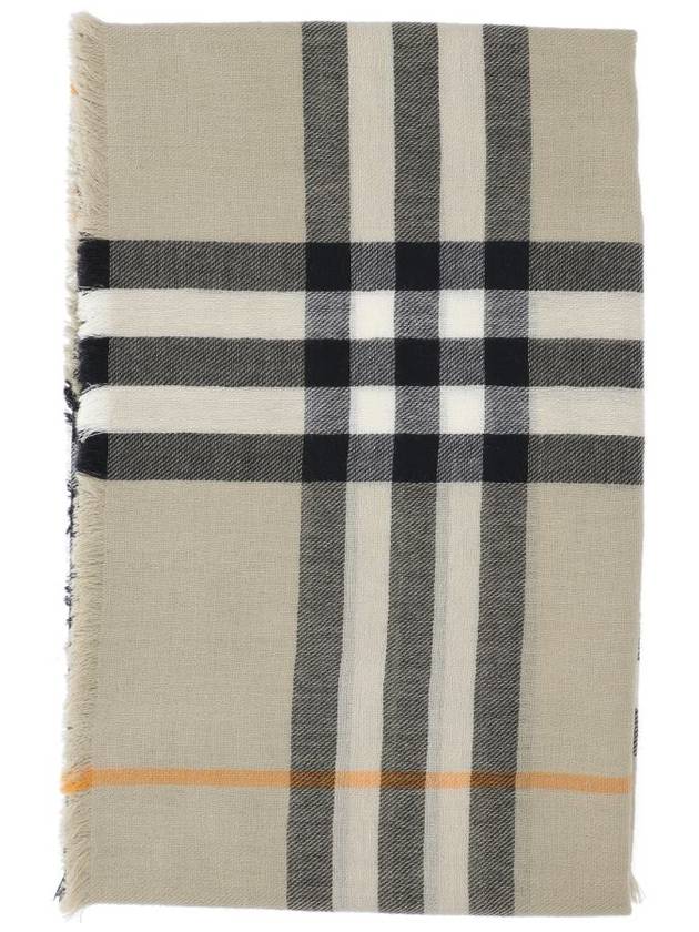 Checked Wool Scarf Green - BURBERRY - BALAAN 2