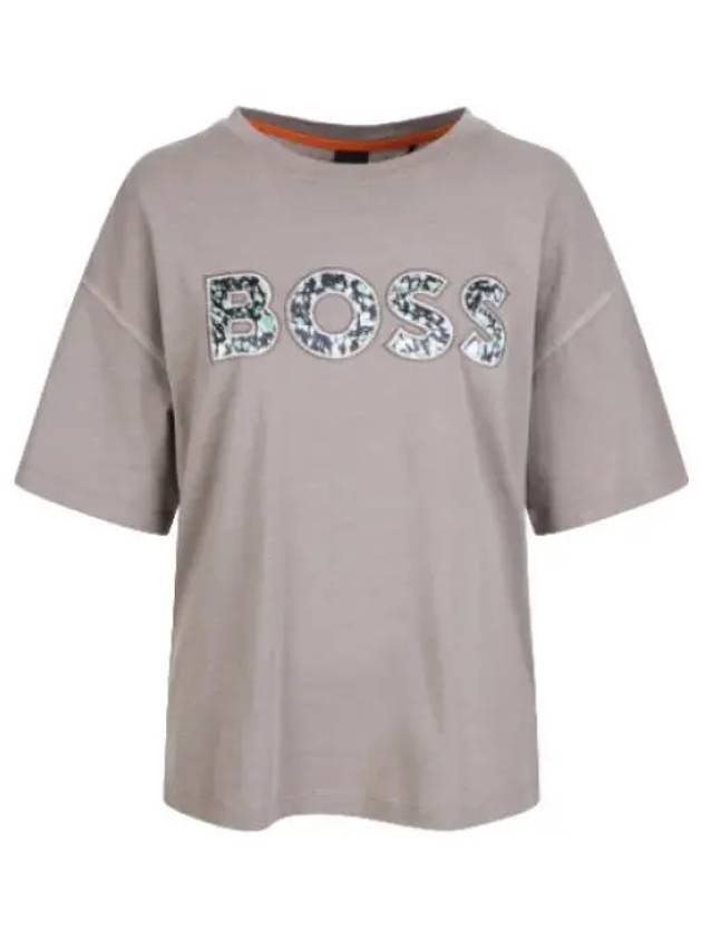 Boss women s embroidery logo relaxed fit t shirt short sleeve tee - HUGO BOSS - BALAAN 1