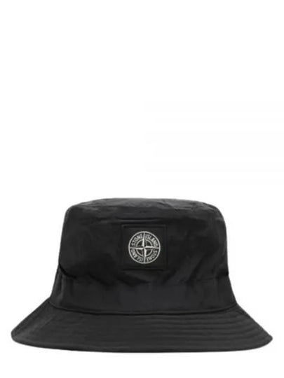 Logo Nylon Bucket Hat Black - STONE ISLAND - BALAAN 2