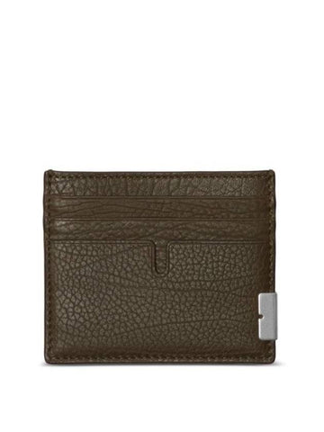 Tall B Leather Card Wallet Brown - BURBERRY - BALAAN 1