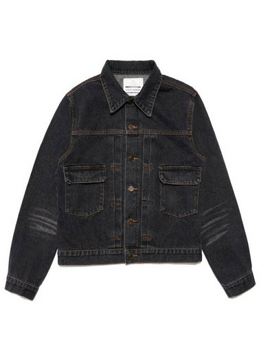 Washed Denim Jacket Black - SMITH ARMOR - BALAAN 1