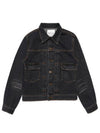 Washed Denim JacketBlack Blue - SMITH ARMOR - BALAAN 2