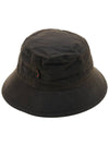 Wax Logo Bucket Hat Olive - BARBOUR - BALAAN 4