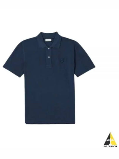 Bold Fox Head Patch Comfort Polo Shirt Ink Blue - MAISON KITSUNE - BALAAN 2