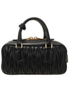 Arcadie Matelasse Nappa Leather Tote Bag Black - MIU MIU - BALAAN 4