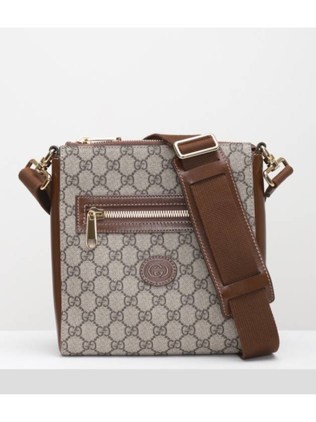 GG Superme Canvas Messenger Bag Beige Ebony - GUCCI - BALAAN 2