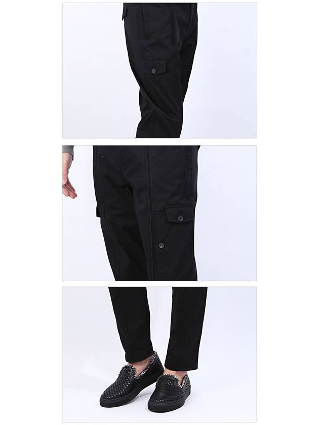 Men's Casual Cargo Pants Black - LES HOMMES - BALAAN 6