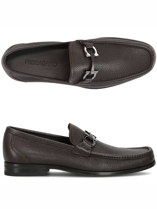 Gancini GRANDIOSO EE HICKORY 642847 Men s Loafer Shoes - SALVATORE FERRAGAMO - BALAAN 1