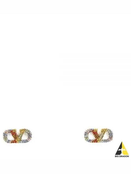 Signature V logo earrings - VALENTINO - BALAAN 2