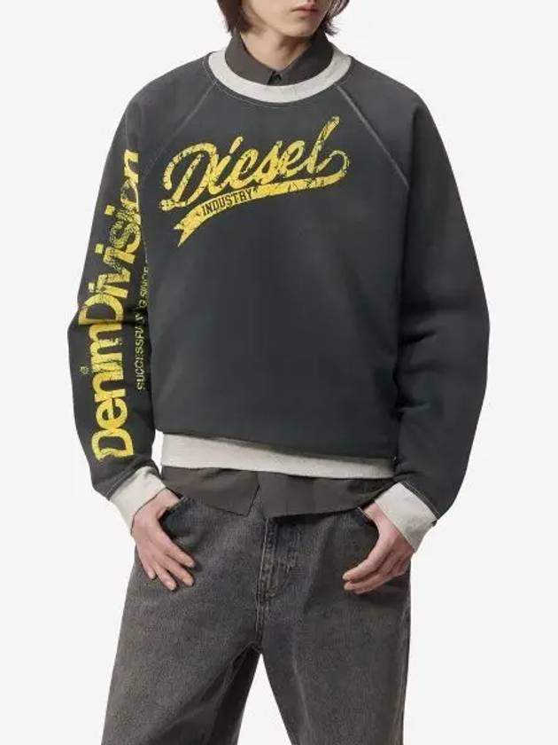 Flock Logo Sweatshirt A129020CLAD - DIESEL - BALAAN 2