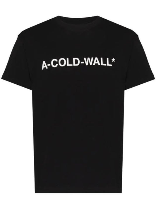 Essential Logo Short Sleeve T Shirt Black - A-COLD-WALL - BALAAN 1