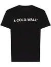 Essential Logo Short Sleeve T Shirt Black - A-COLD-WALL - BALAAN 1