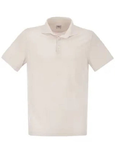 Cotton short sleeve PK shirt pearl - FEDELI - BALAAN 1