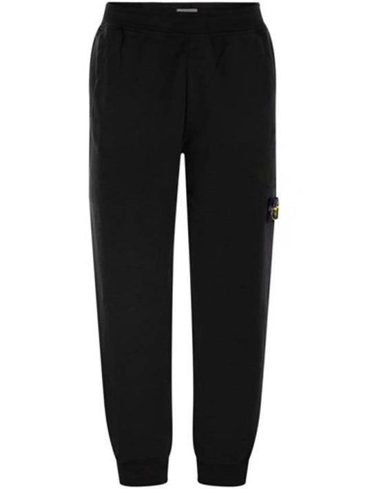 Signature Wappen Patch Cotton Baggy Pants Black - STONE ISLAND - BALAAN 2