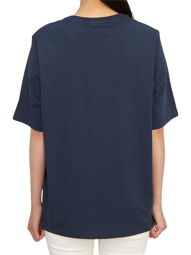 Speedy Fox Patch Comfort Short Sleeve T-Shirt Navy - MAISON KITSUNE - BALAAN 4