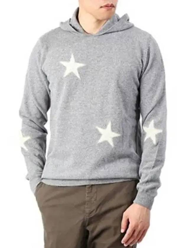 Editor Hooded White Star Wool Knit 271400 - THE EDITOR - BALAAN 1