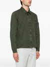 Organic Cotton Shirt Zip Up Jacket Musk - STONE ISLAND - BALAAN 4