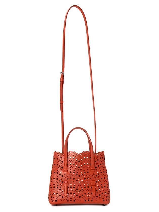 Mina 20 Vienne Wave Lux Calfskin Tote Bag Red - ALAIA - BALAAN 8