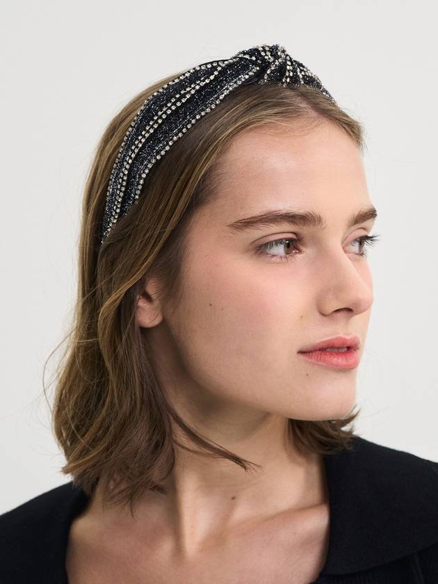 Ribbon Bandana Gem Hairband Silver - SORRY TOO MUCH LOVE - BALAAN 3