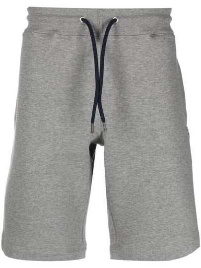 Zebra Logo Cotton Sweat Shorts Grey - PAUL SMITH - BALAAN 2