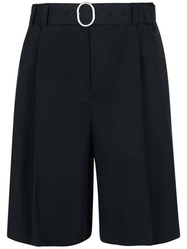 Jil Sander Black Cotton Blend Bermuda Shorts - JIL SANDER - BALAAN 1