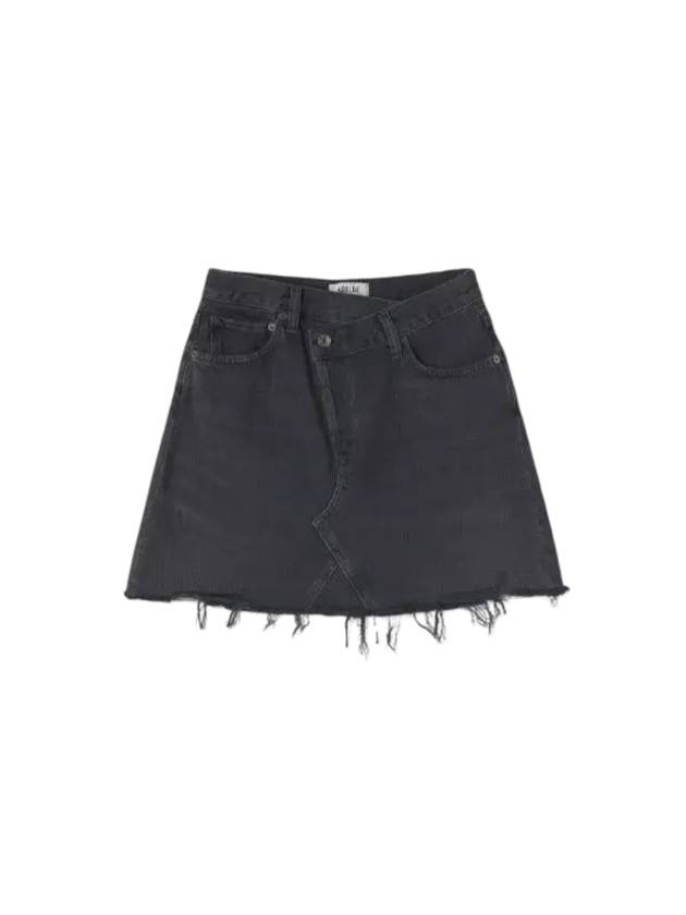 Crisscross A-line Skirt Washed Black - AGOLDE - BALAAN 1