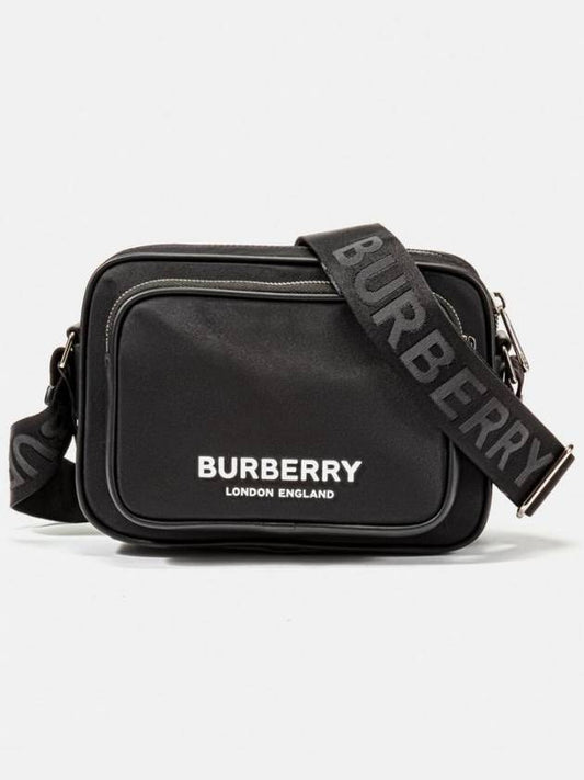 Logo Print Nylon Crossbody Bag Black - BURBERRY - BALAAN 2