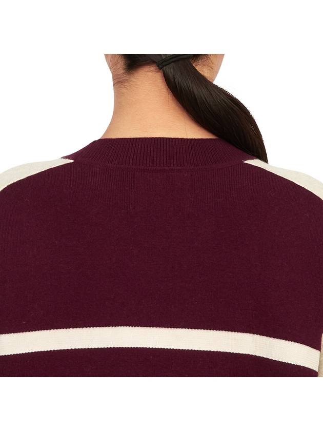 Callie Crew Neck Knit Top Wine - ISABEL MARANT - BALAAN 10