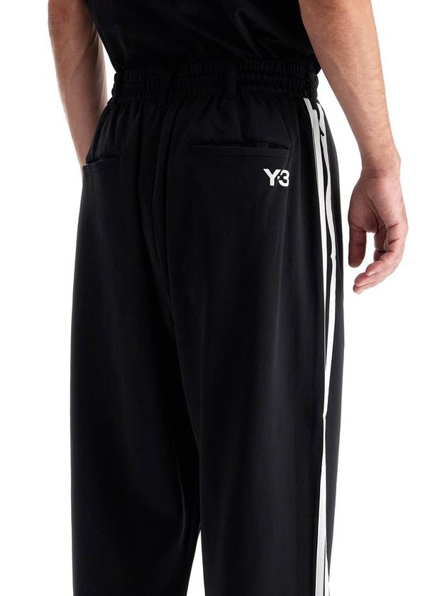 Striped Track Pants Black - Y-3 - BALAAN 5